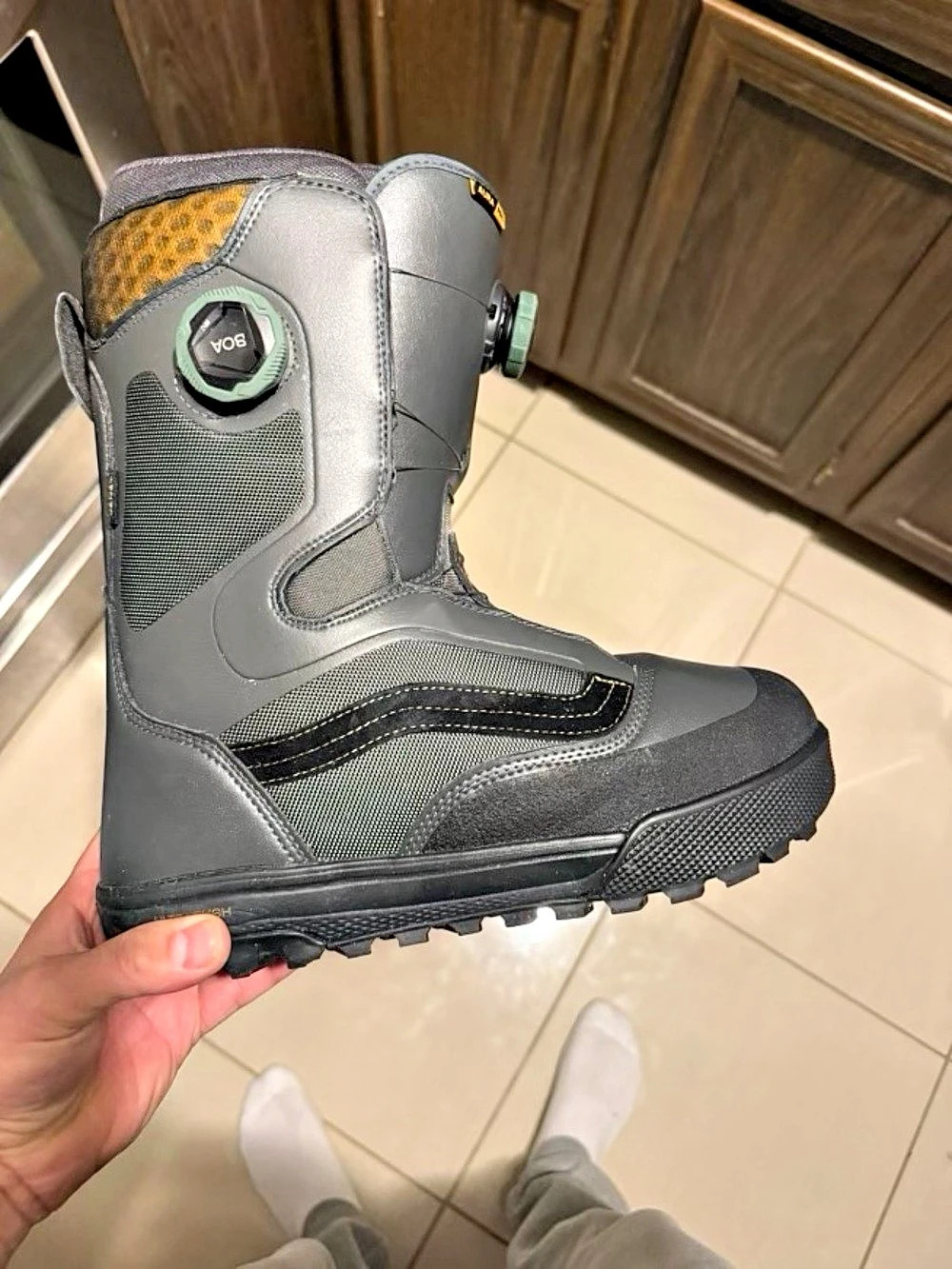Vans Aura Pro Snowboard Boots Black Gray Snowboard Boots Like New